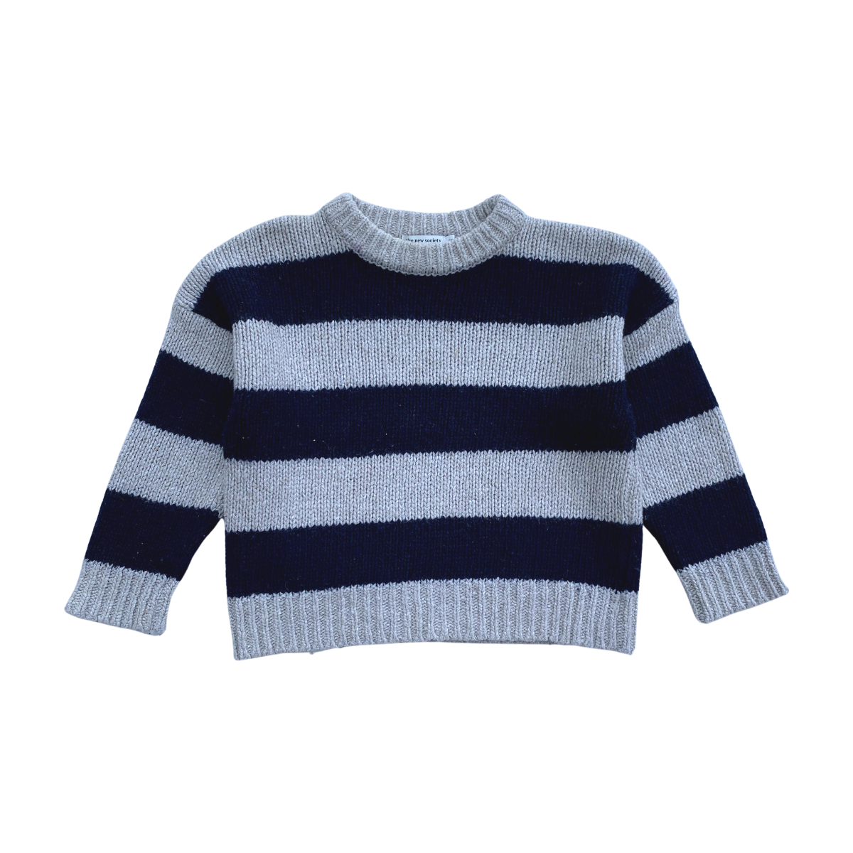 THE NEW SOCIETY - PULL - GRIS, BLEU - 6 ANS