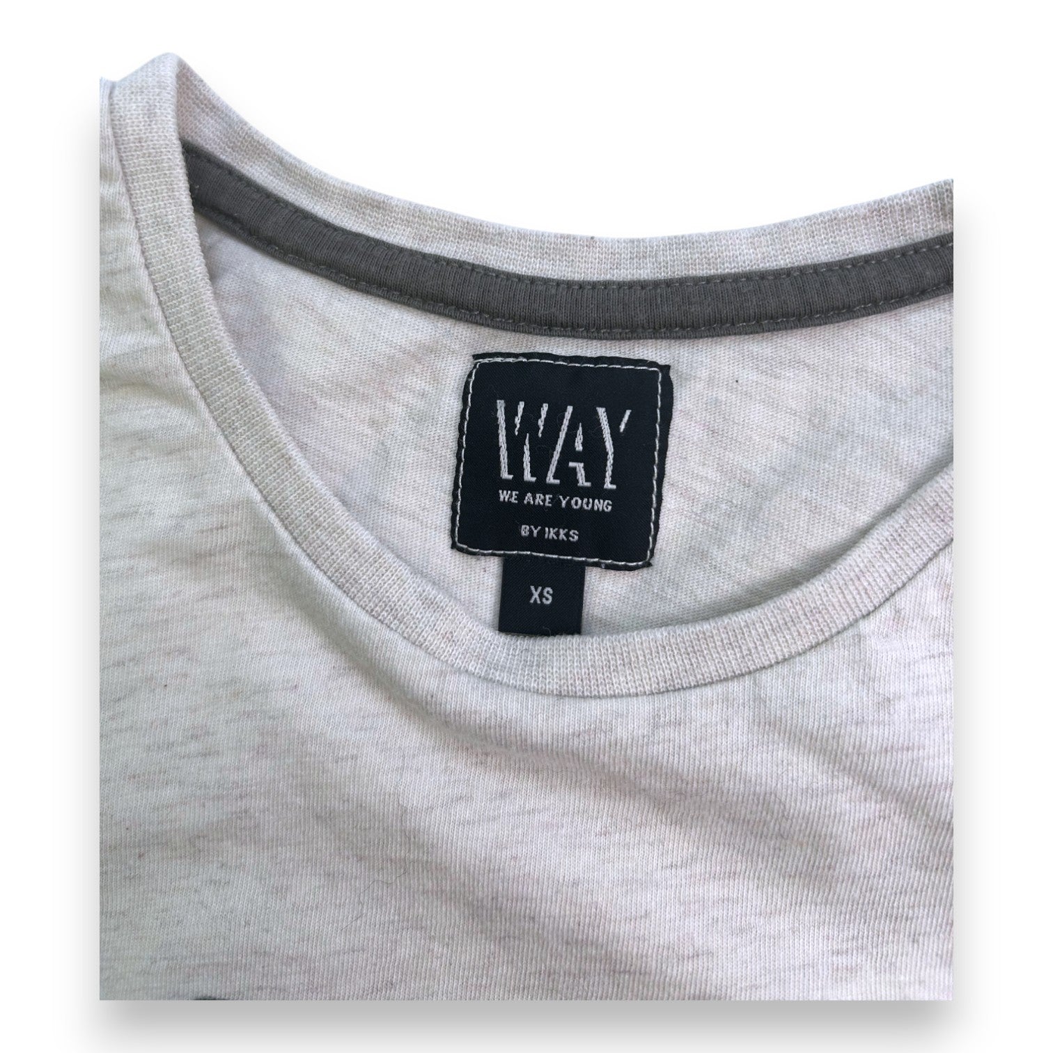 IKKS - T-SHIRT - BEIGE - 12 ANS