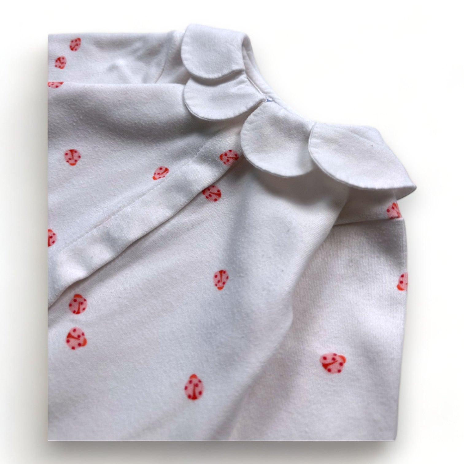 JACADI - Pyjama blanc imprimé coccinelle - 3 mois