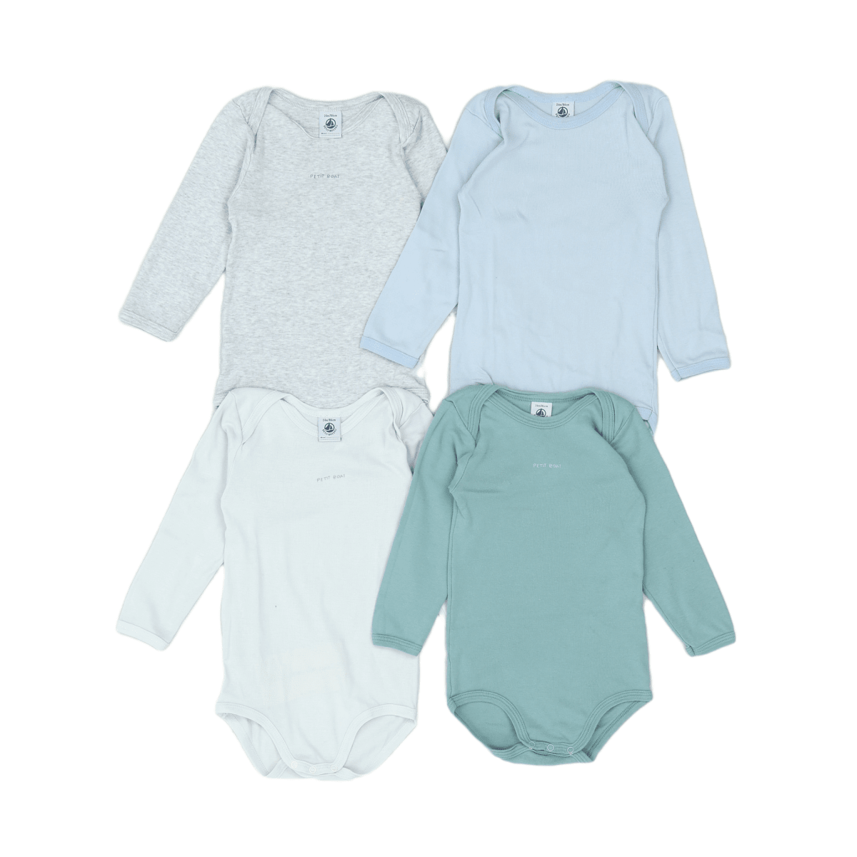 LITTLE BOAT - SET - BLUE, GREY - 24 MONTHS