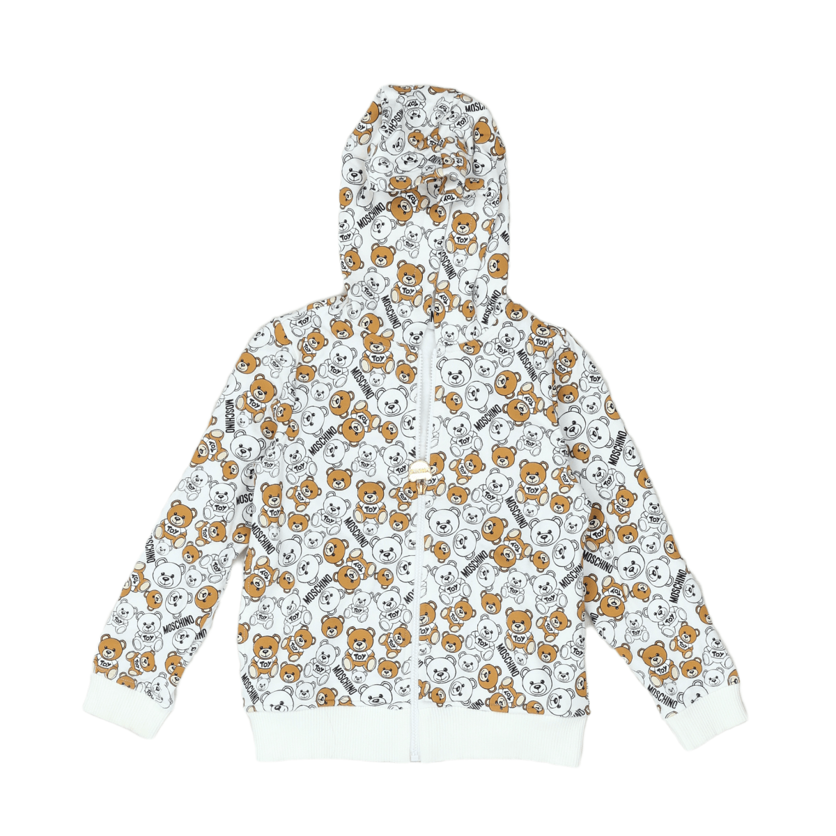 MOSCHINO - SWEATSHIRT - WHITE, BROWN - 3 YEARS