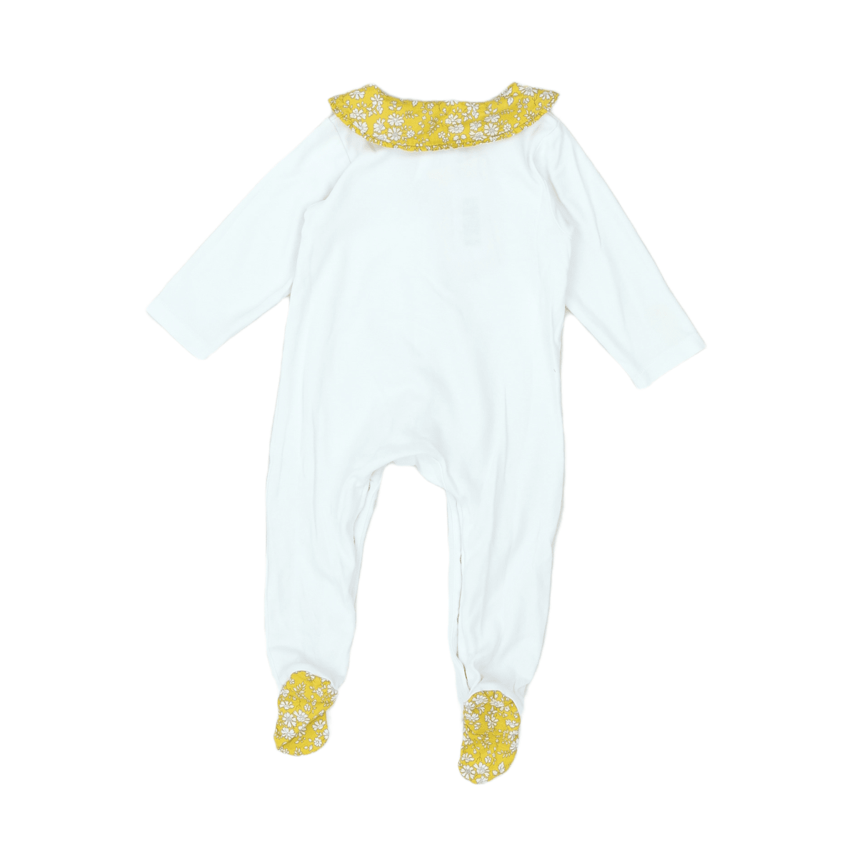 JACADI - PAJAMAS - WHITE, YELLOW - 12 MONTHS