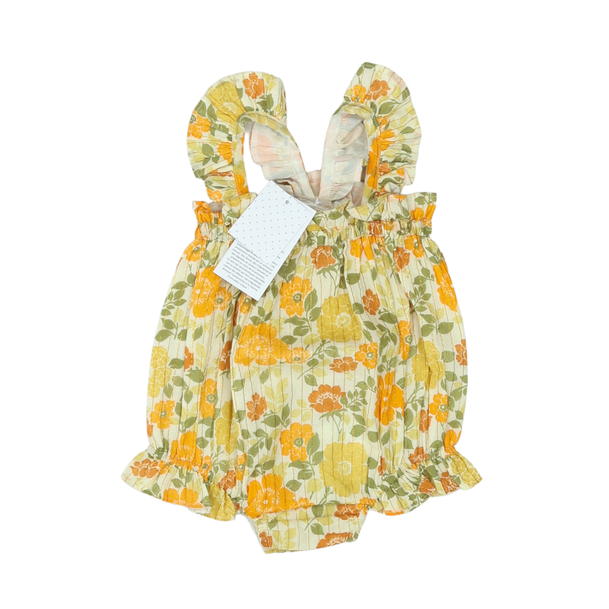 LOUIS LOUISE - BARBOTEUSE - ORANGE, VERT - 3 MOIS