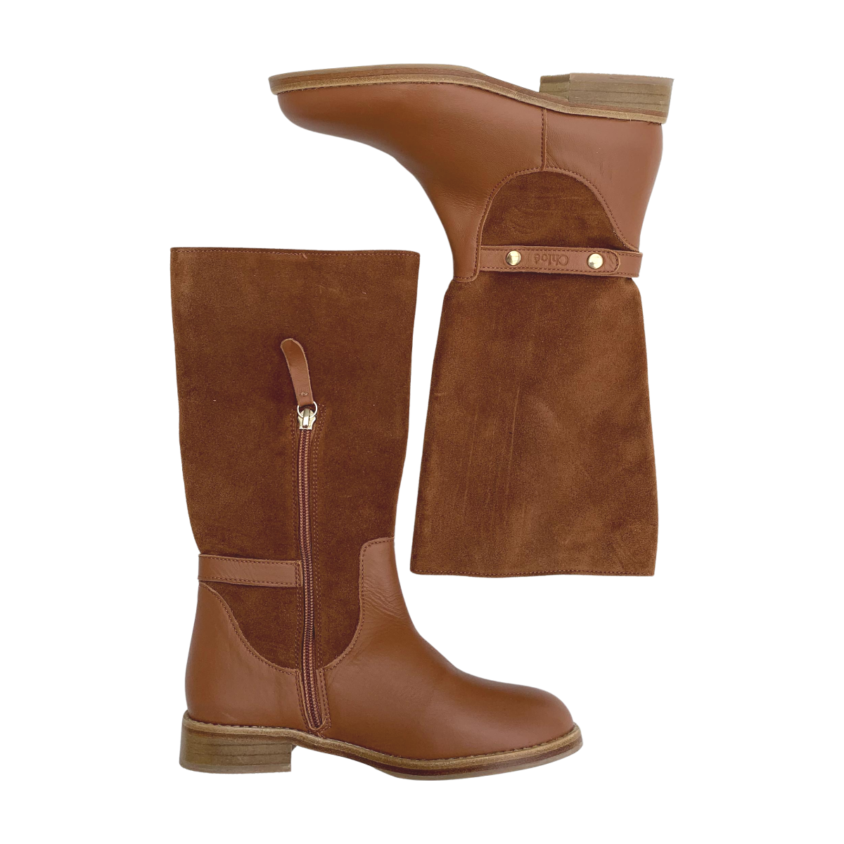 CHLOÉ - BOTTES - MARRON -  33