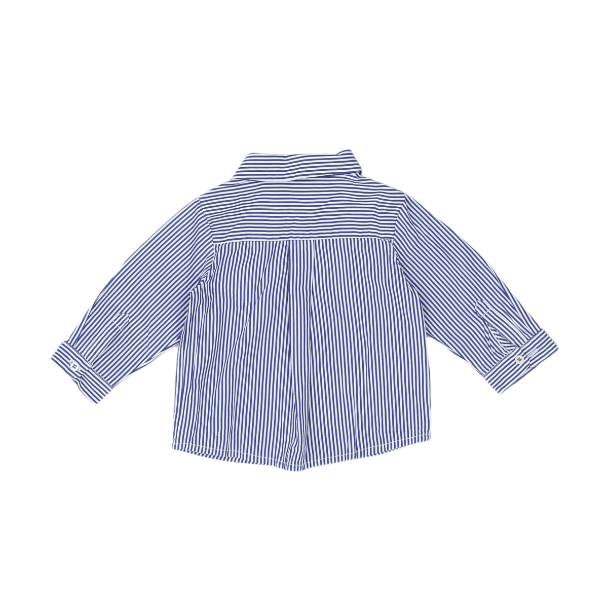 JACADI - HEMD - WEIß, BLAU - 6 MONATE