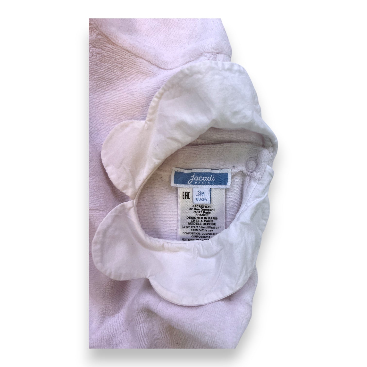 JACADI - PAJAMAS - PINK - 3 MONTHS