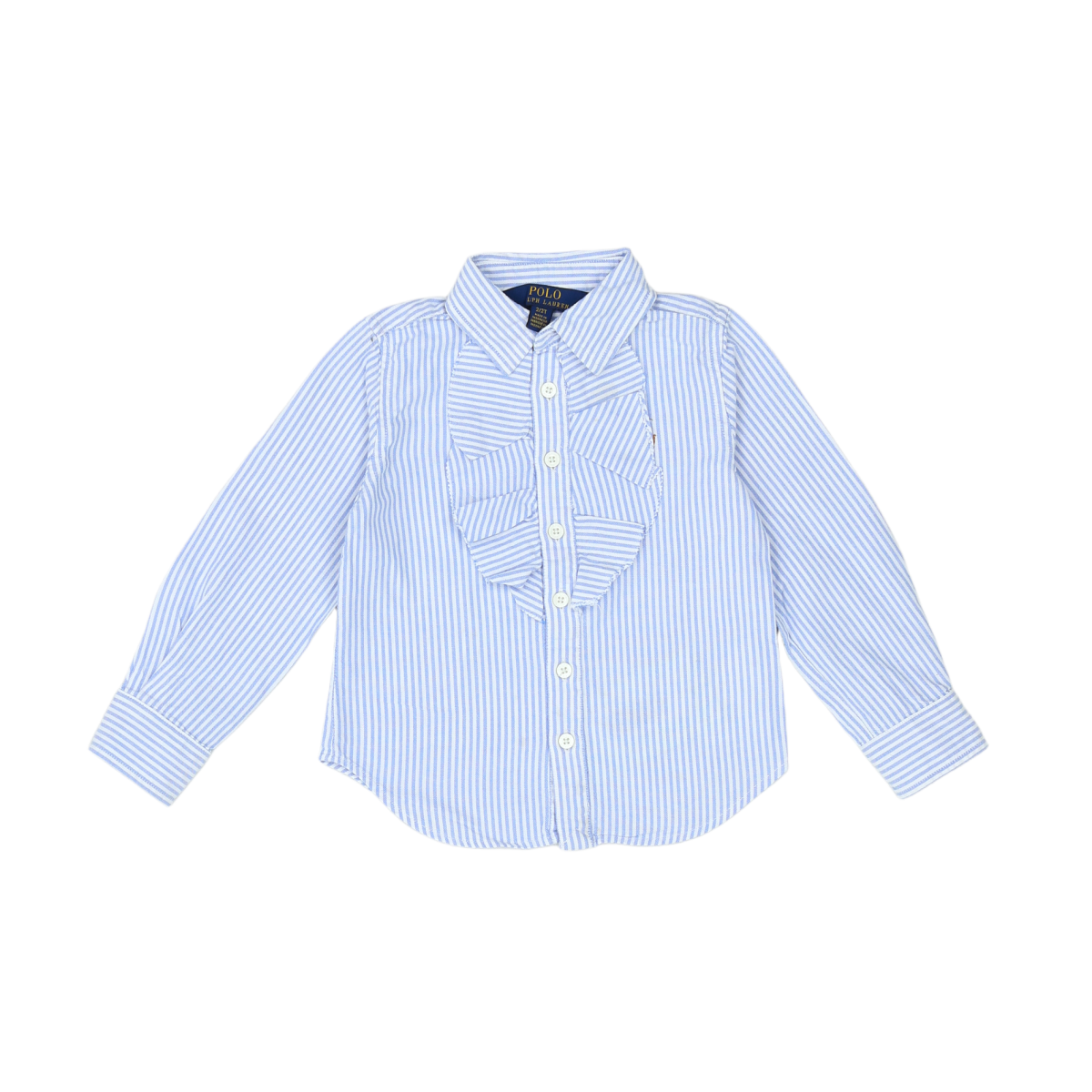 RALPH LAUREN - CHEMISE - BLANC, BLEU - 24 MOIS