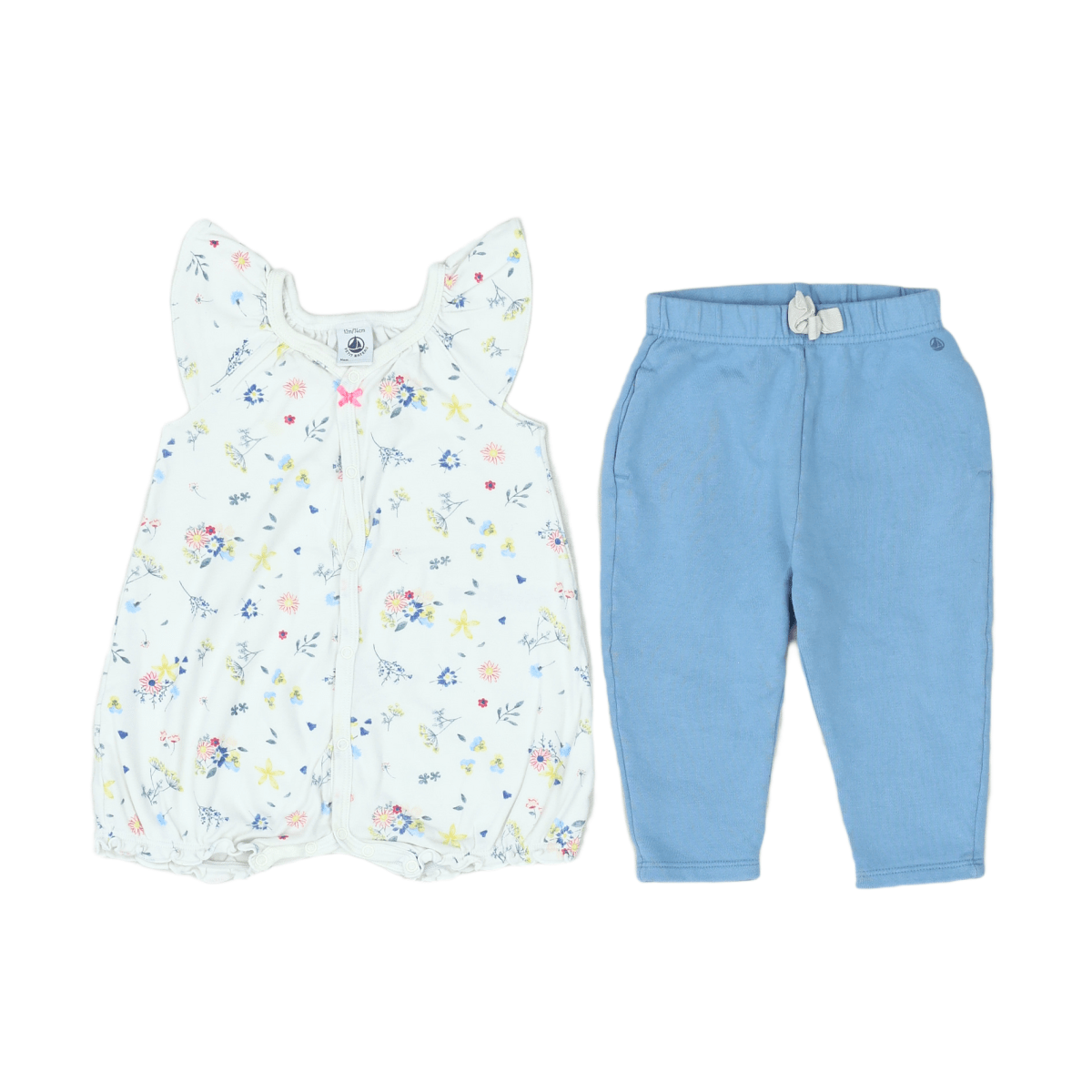 LITTLE BOAT - SET - BLUE, WHITE - 12 MONTHS