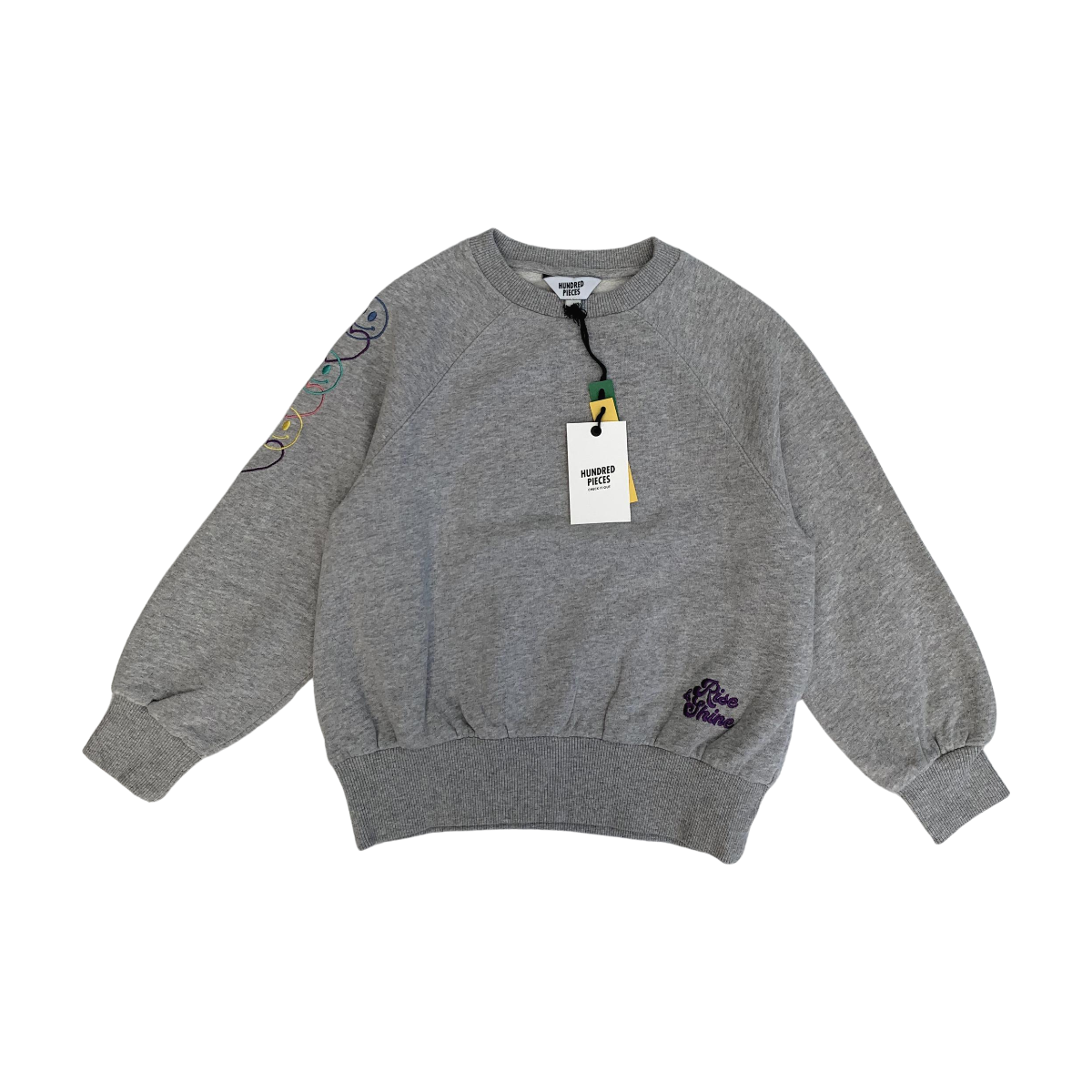 HUNDRED PIECES - PULL - GRIS - 8 ANS