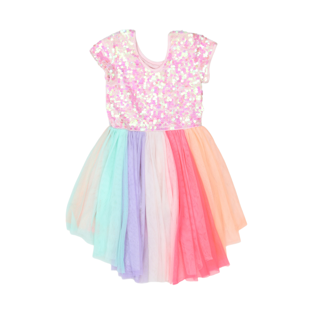 BILLIEBLUSH - ROBE - ROSE, MULTICOLORE - 8 ANS