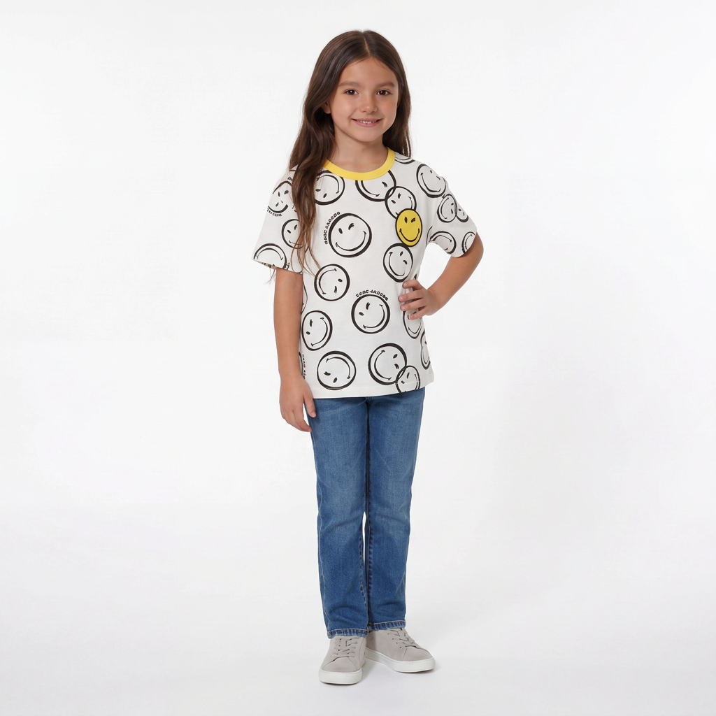 MARC JACOBS - T-SHIRT - BLANC - 8 ANS