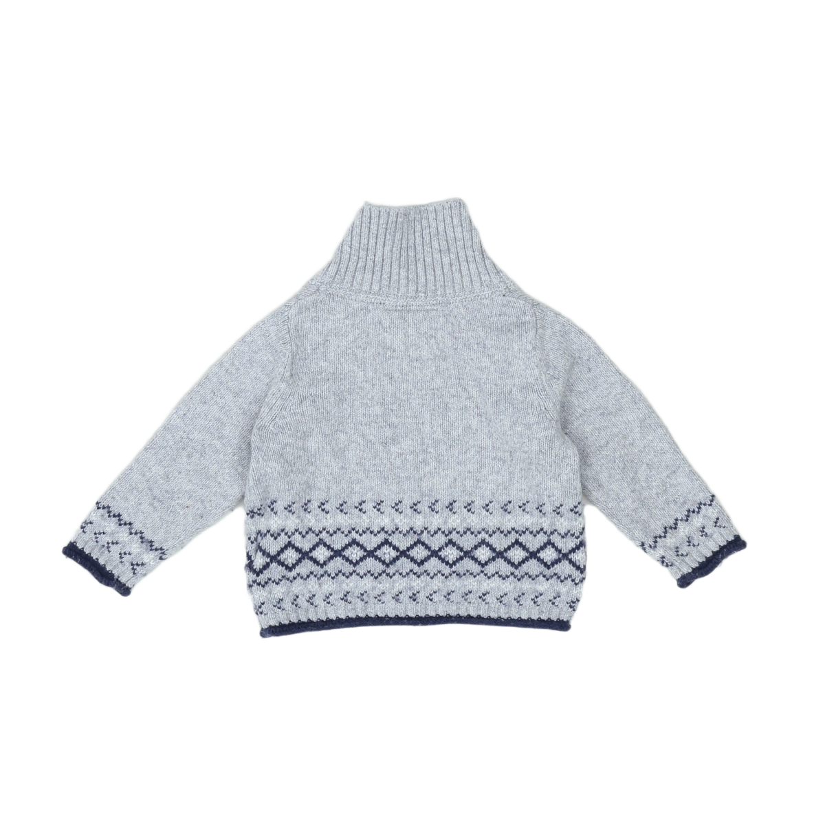 THE LITTLE WHITE COMPANY - PULL - GRIS - 3 MOIS