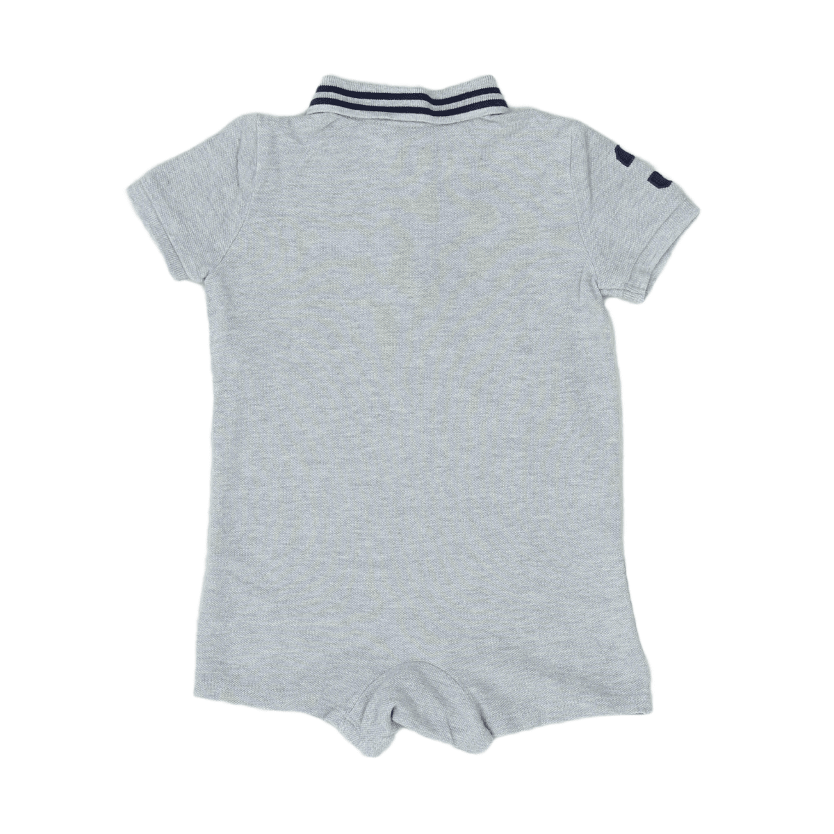 RALPH LAUREN - STRAMPLER - GRAU, BLAU - 12 MONATE