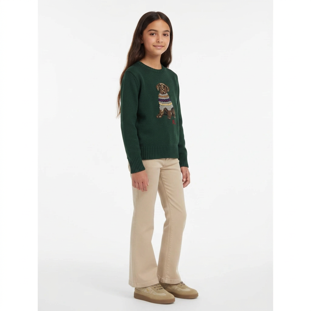 RALPH LAUREN - PULL - VERT - 7 ANS