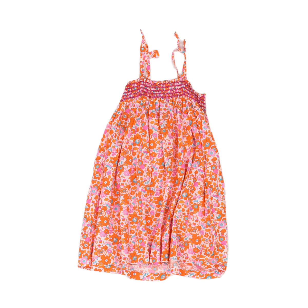 JACADI - ROBE - ORANGE - 6 ANS
