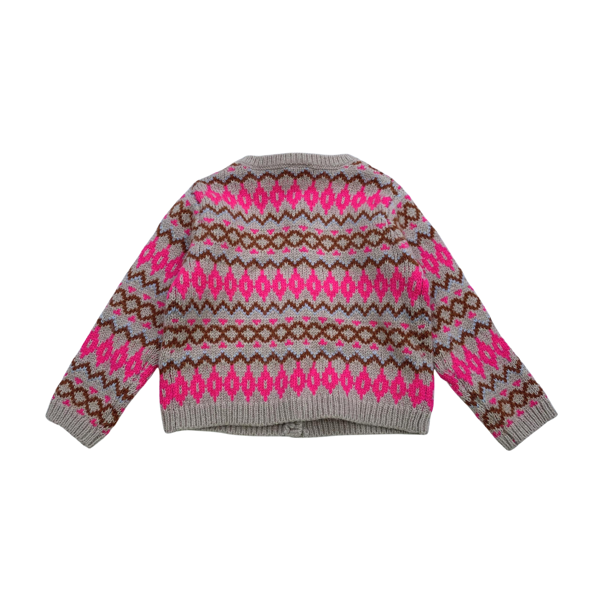 BONTON - CARDIGAN - ROSE, BEIGE - 24 MOIS