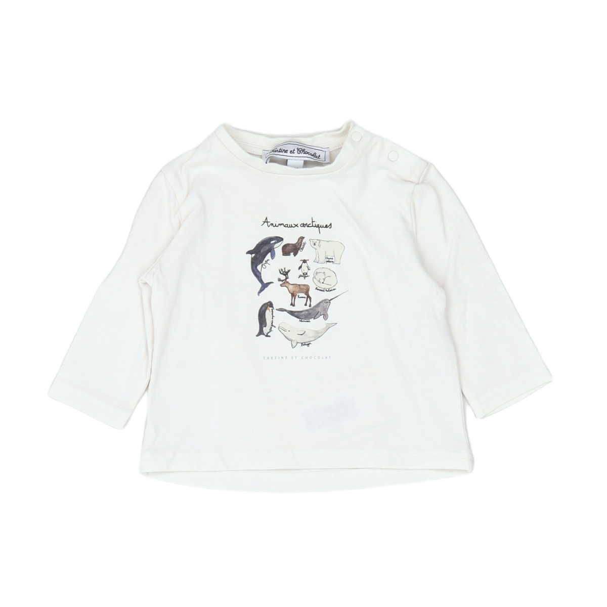 TARTINE & CHOCOLAT - T-SHIRT - BLANC - 6 MOIS