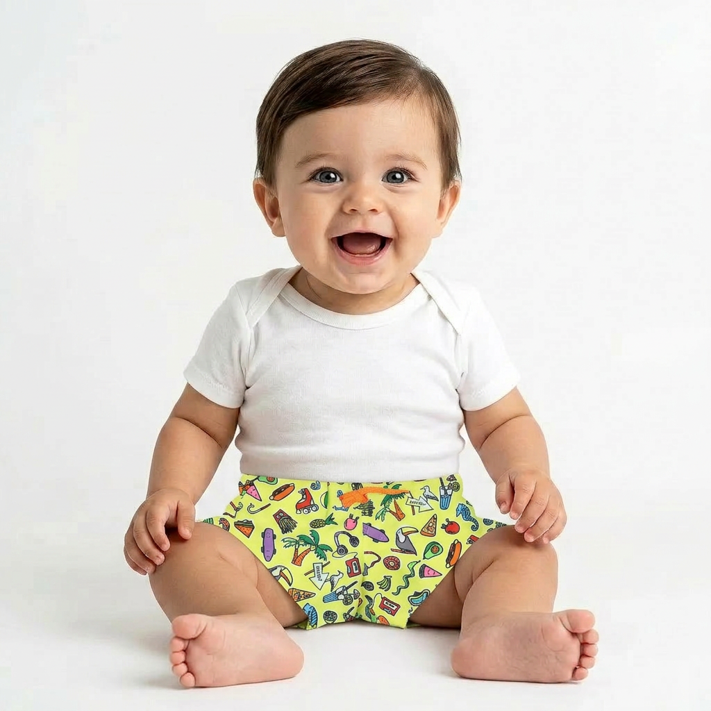 STELLA MCCARTNEY - SHORT DE BAIN - JAUNE - 18 MOIS