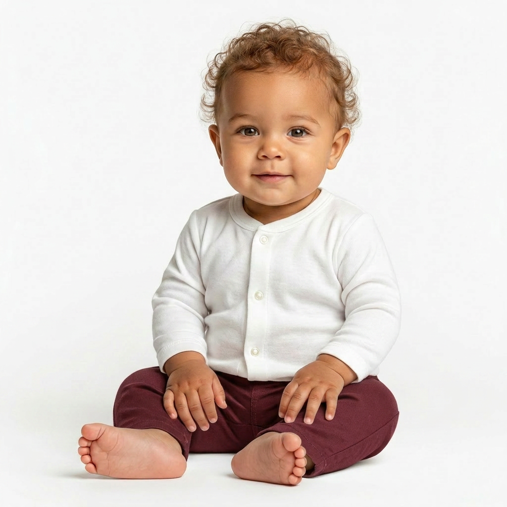 BONPOINT - PANTALON - ROUGE - 6 MOIS