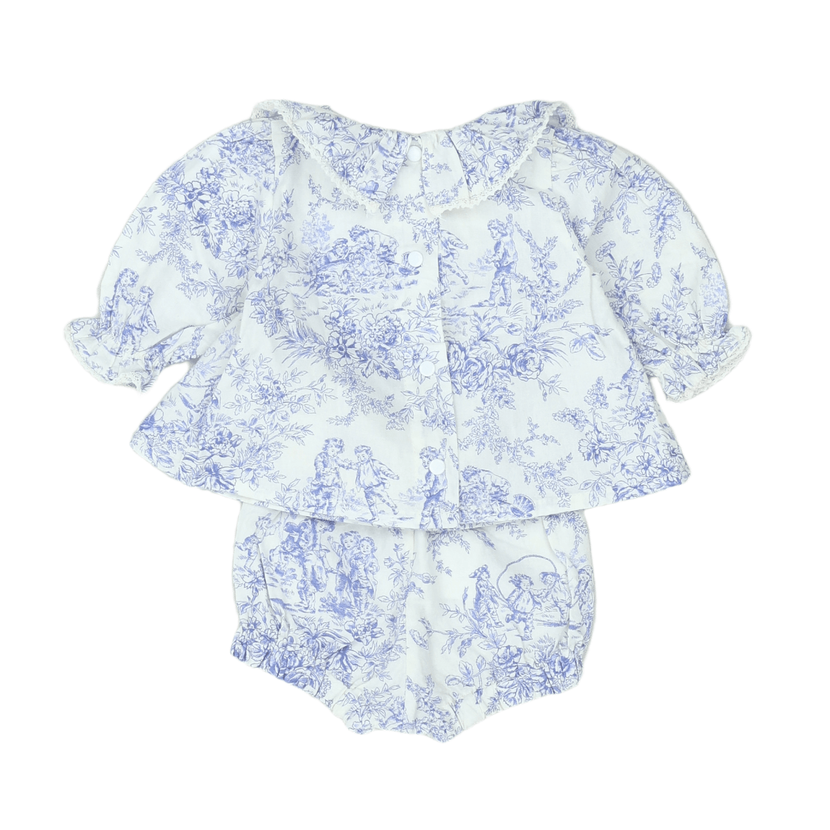 LES SONGES DE CELESTE - ENSEMBLE - BLANC, BLEU - 3 MOIS