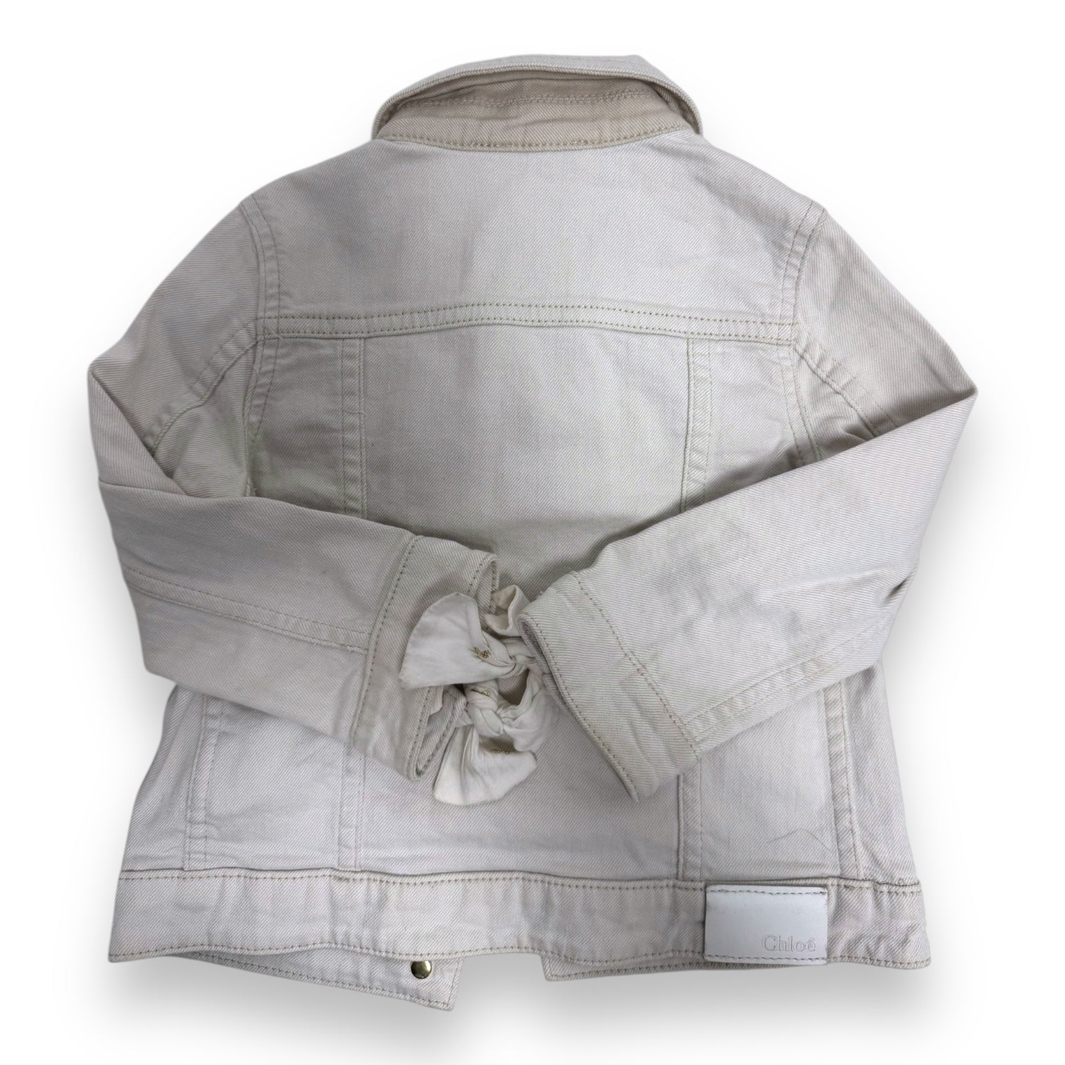 CHLOÉ - JACKET - WHITE, BEIGE - 4 YEARS