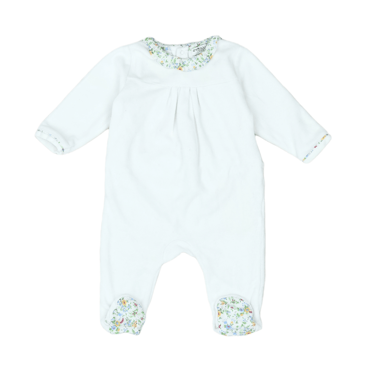 CYRILLUS - PAJAMAS - WHITE - 6 MONTHS