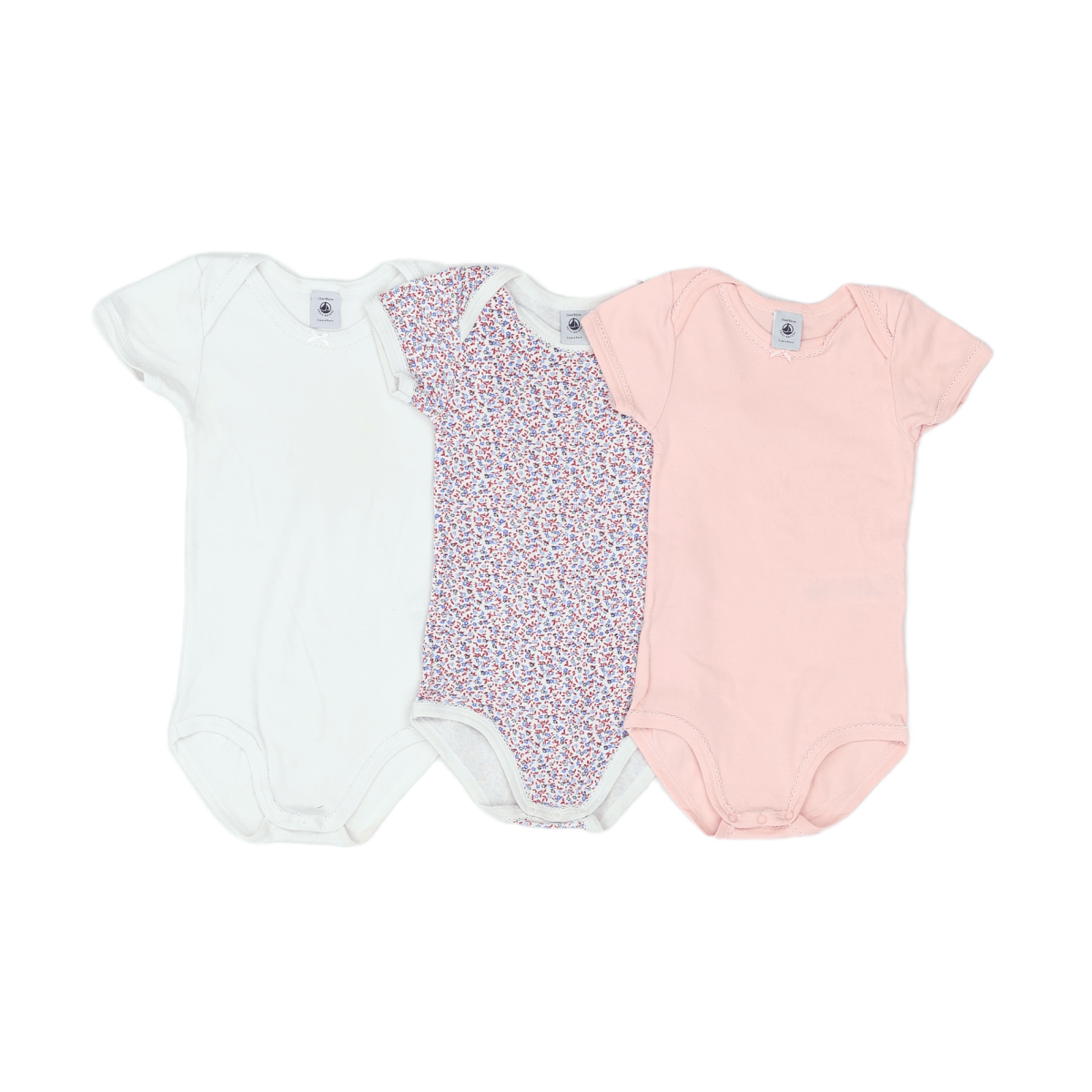 PETIT BATEAU - ENSEMBLE - ROSE, BLANC - 24 MOIS