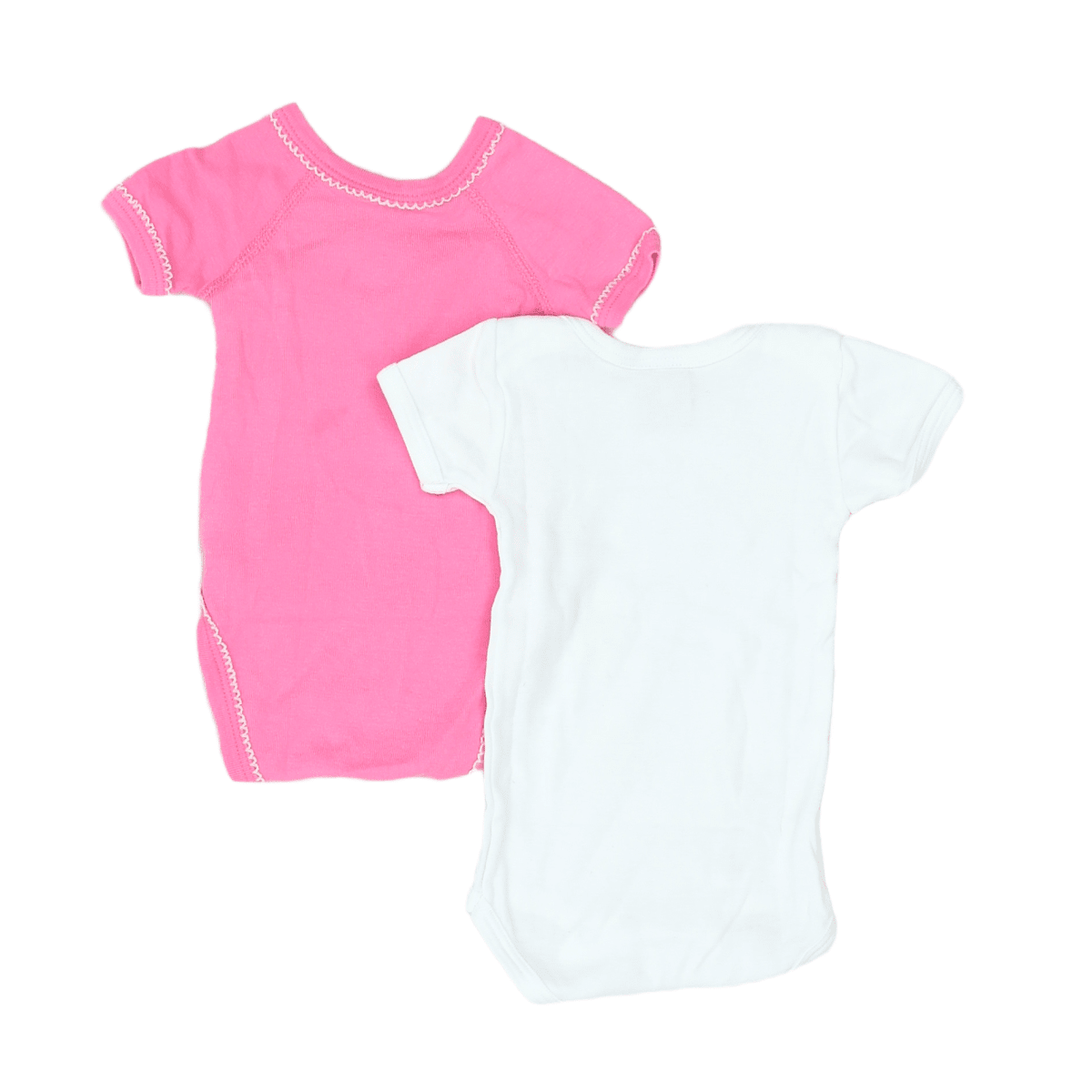 KLEINES BOOT - SET - ROSA, WEISS - 1 MONAT