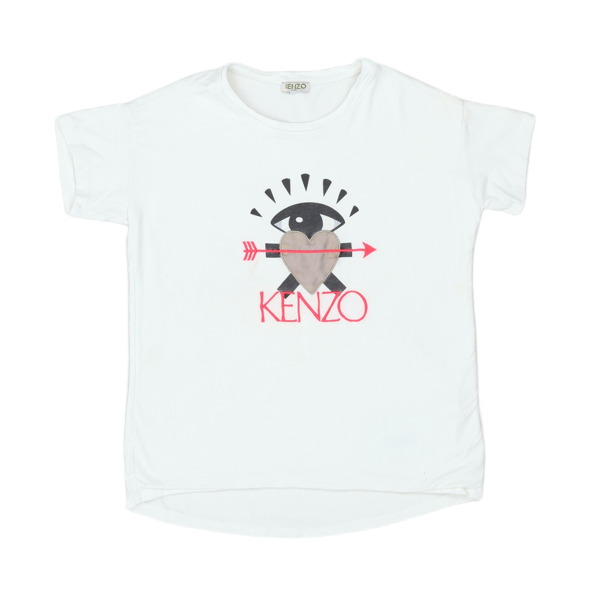 KENZO - T-SHIRT - BLANC - 14 ANS