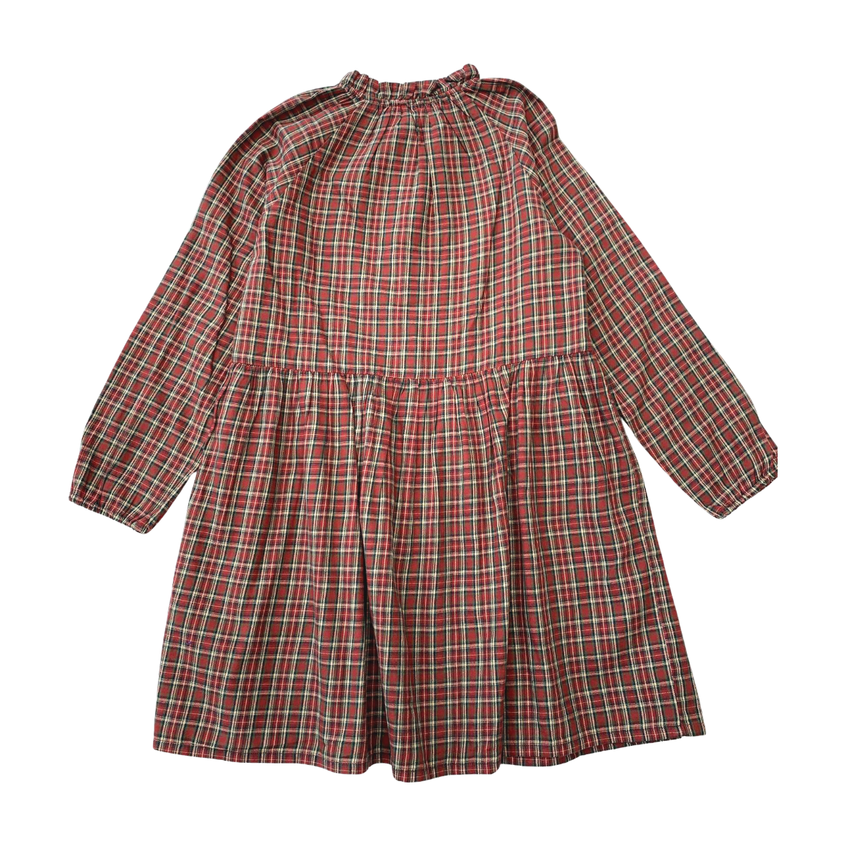 CYRILLUS - ROBE - ROUGE, VERT - 10 ANS