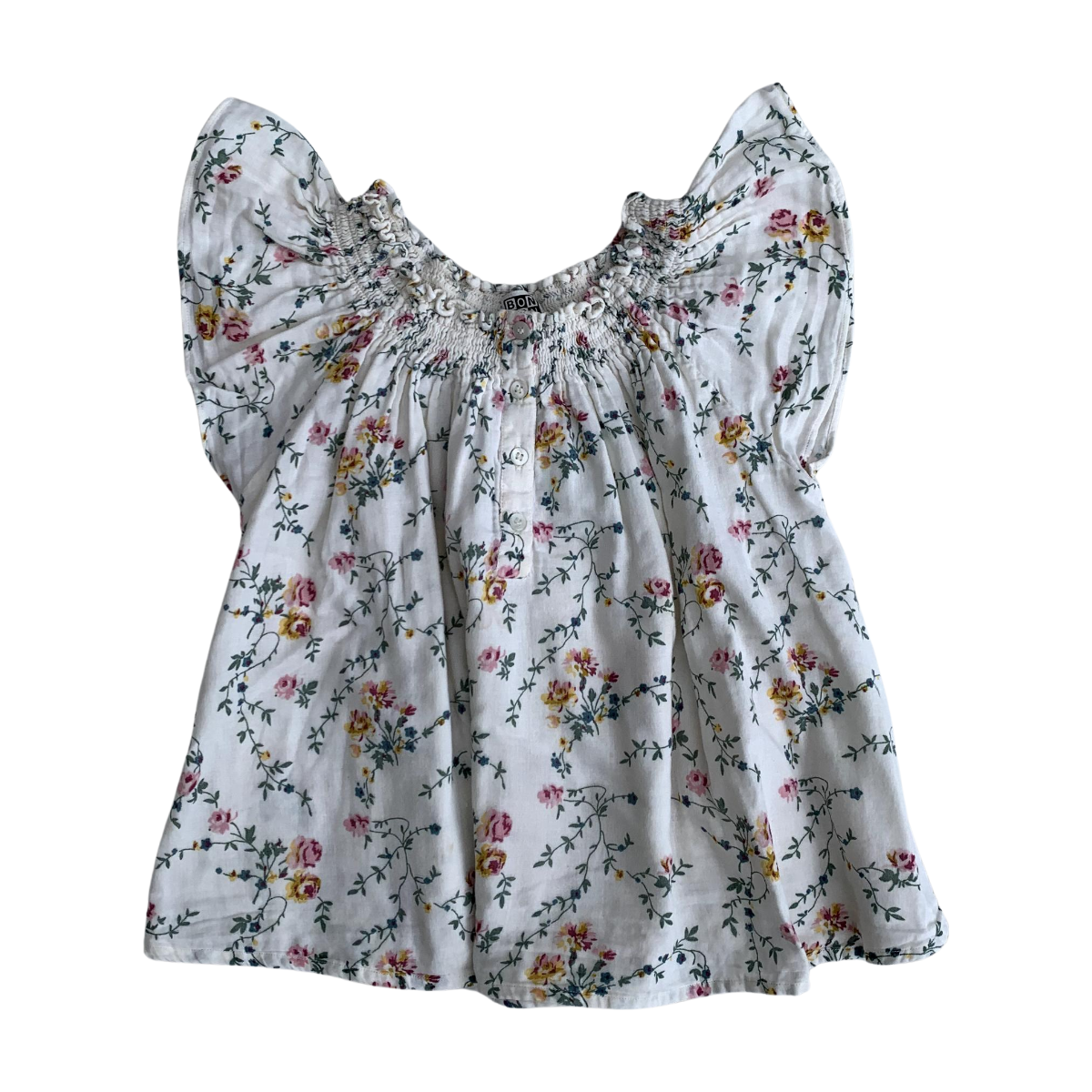 BONTON - BLOUSE - BLANC, MULTICOLORE - 6 ANS