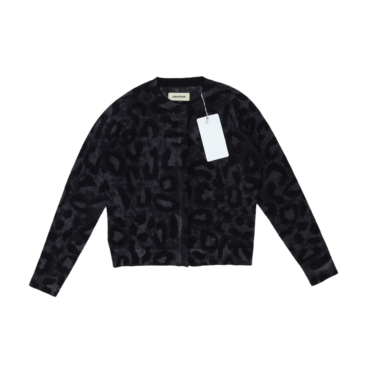 ZADIG & VOLTAIRE - CARDIGAN - NOIR, GRIS - 8 ANS