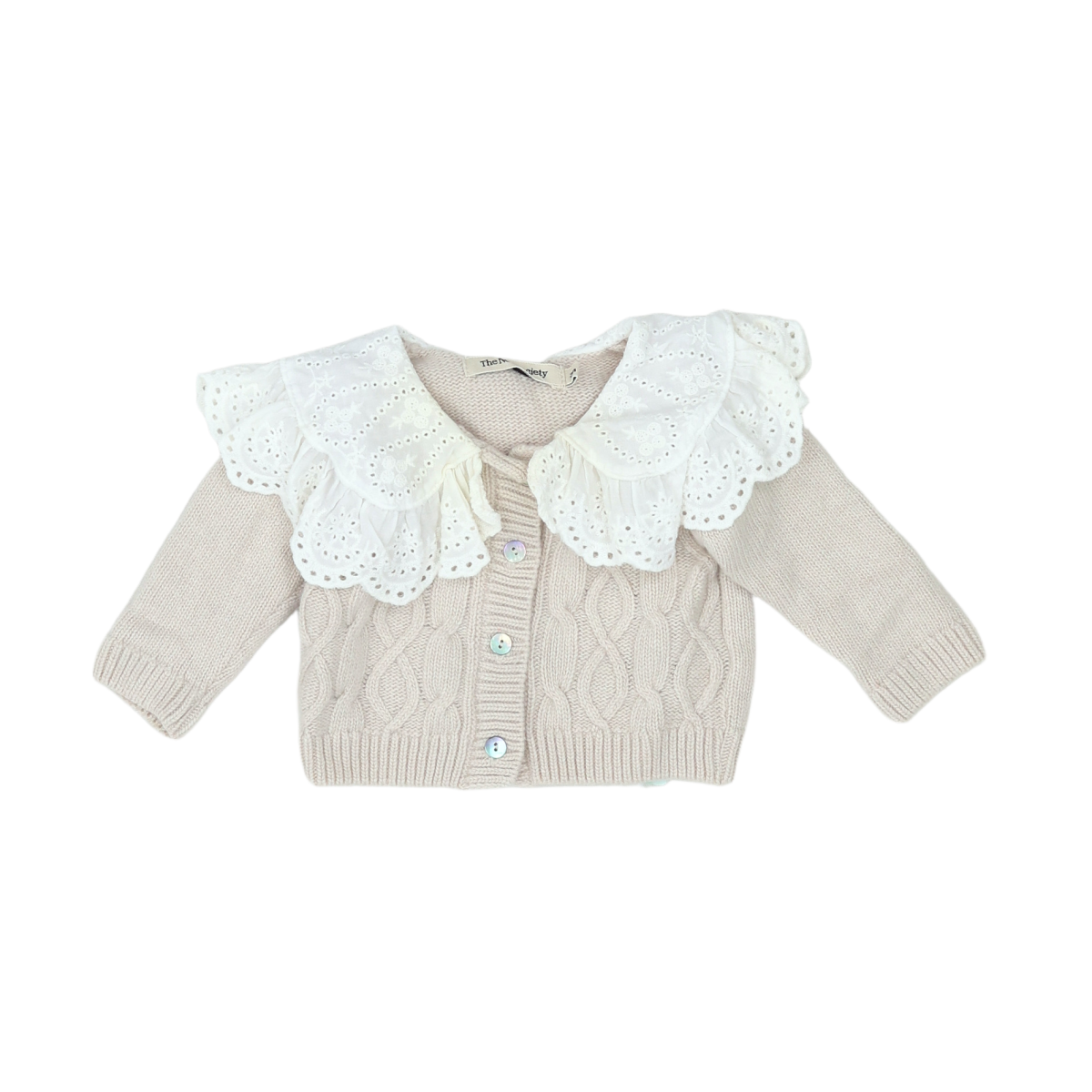 THE NEW SOCIETY - CARDIGAN - BEIGE - 3 MOIS