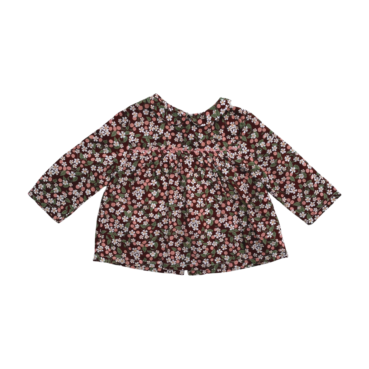 MARIE PUCE - BLOUSE - MARRON, VERT - 6 MOIS