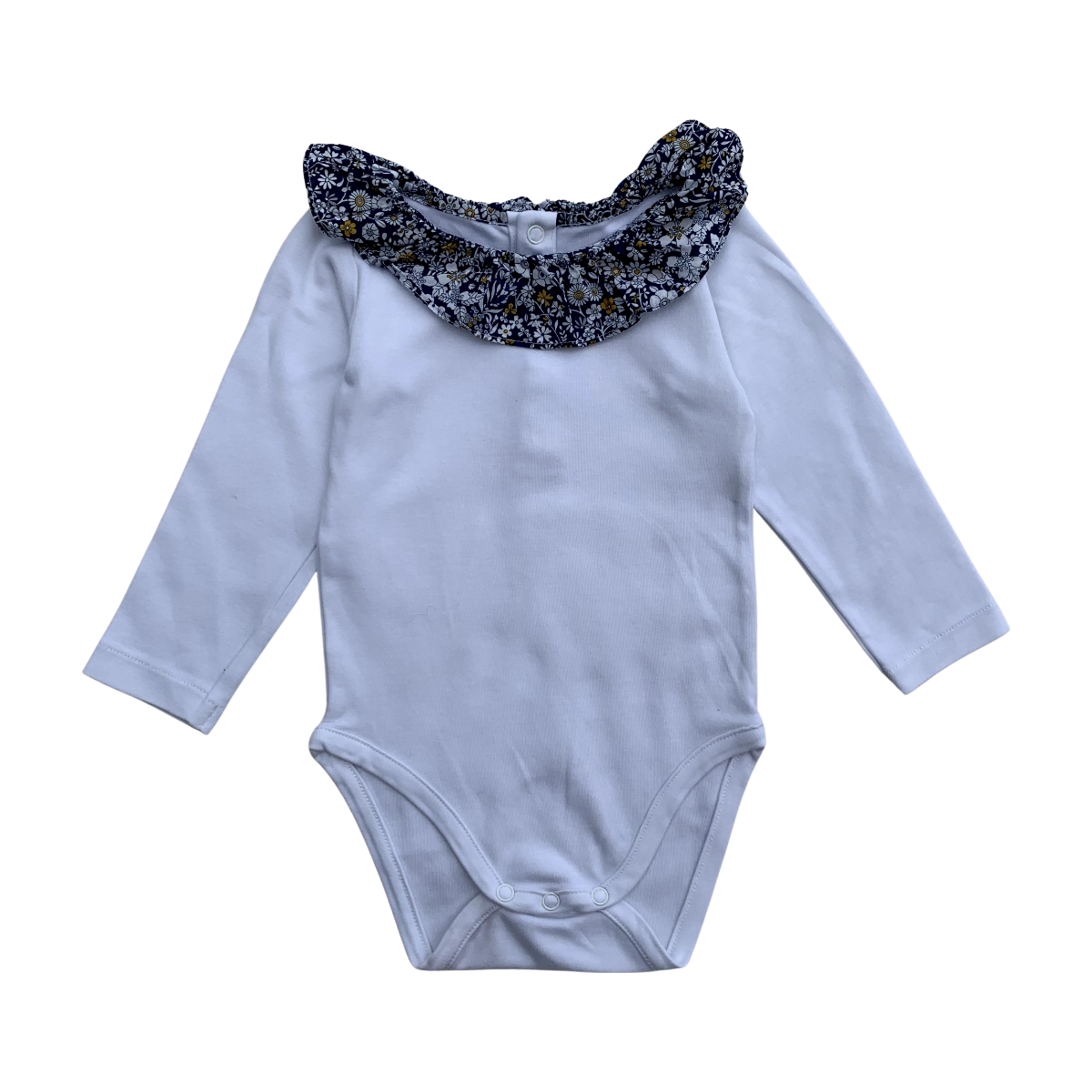 JACADI - BODY - BLANC, BLEU - 12 MOIS