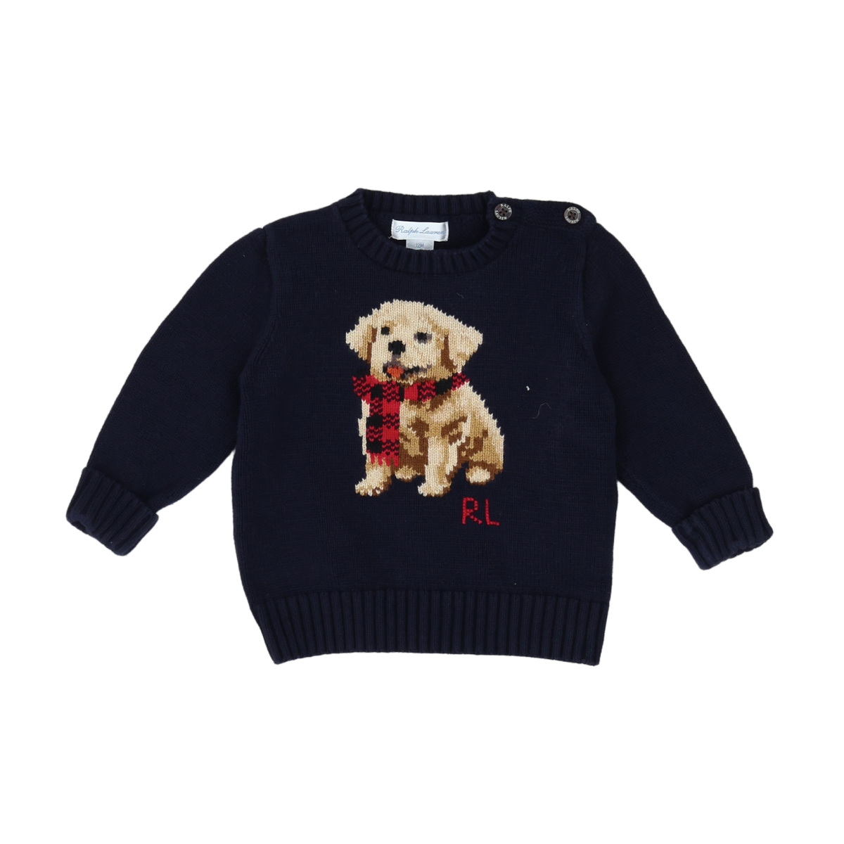 RALPH LAUREN - PULL - BLEU - 12 MOIS