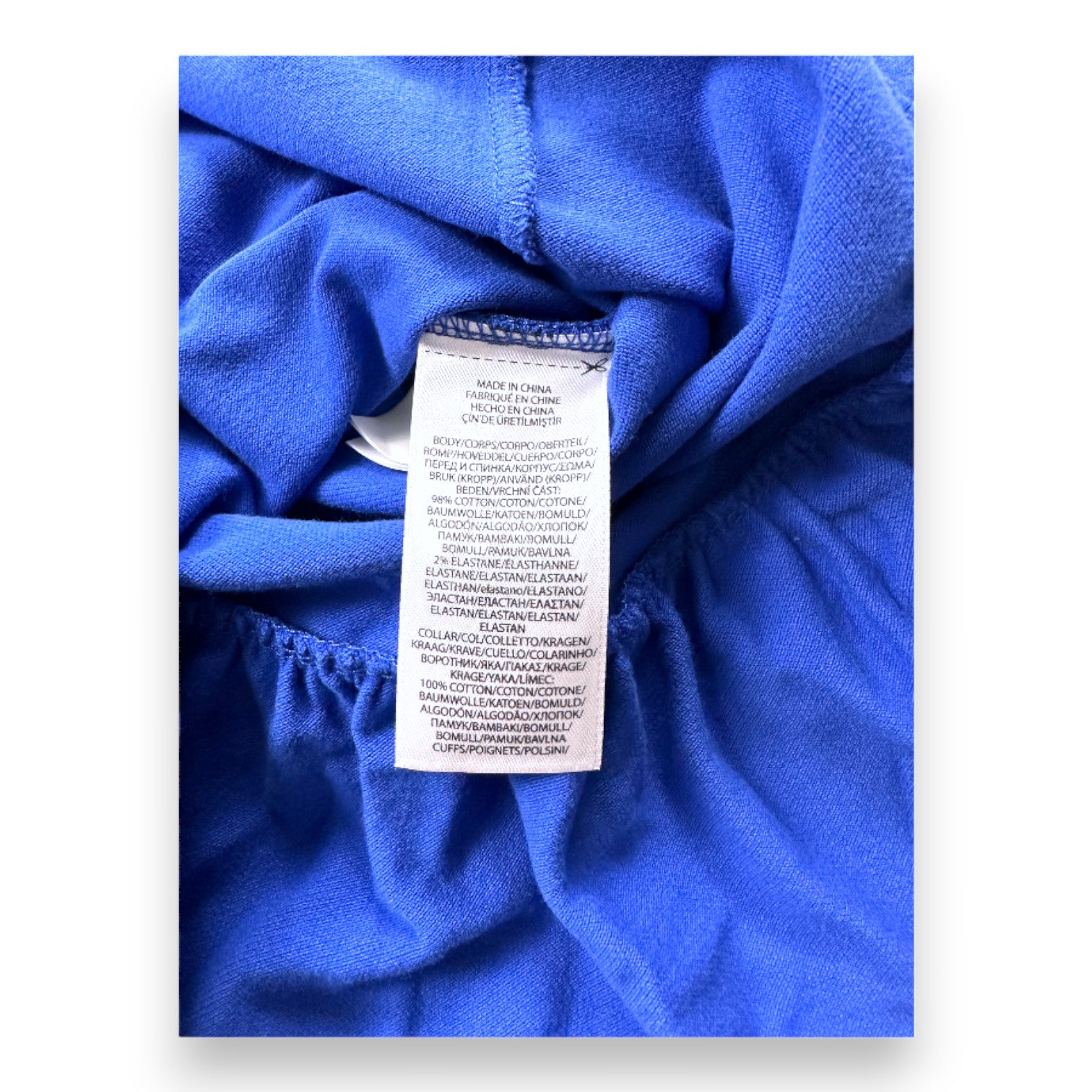 RALPH LAUREN - Blaues Kurzarmkleid - 3 Jahre