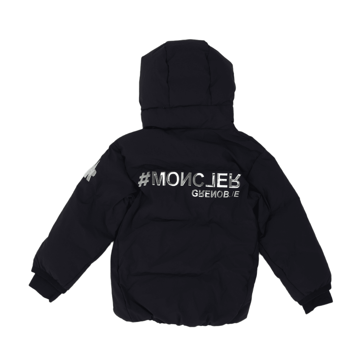 MONCLER - SKI COAT - BLACK, SILVER - 6 YEARS