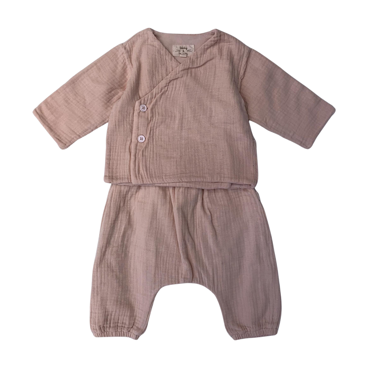 TEDDY & MINOU - ENSEMBLE - ROSE - 1 MOIS
