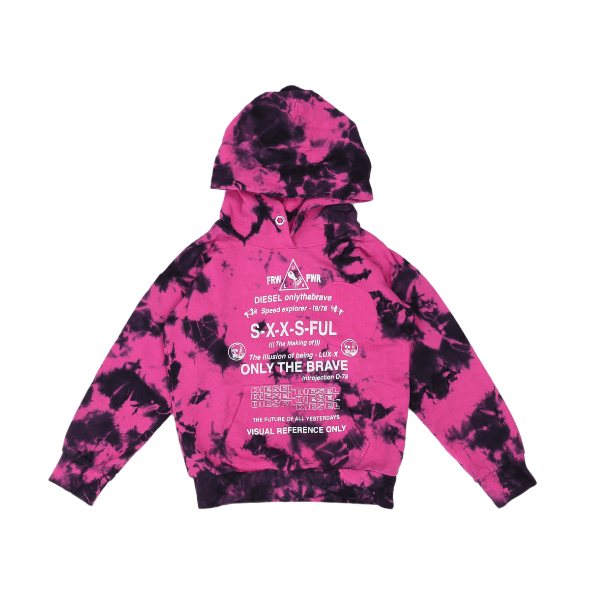 DIESEL - SWEAT - ROSE, NOIR - 6 ANS