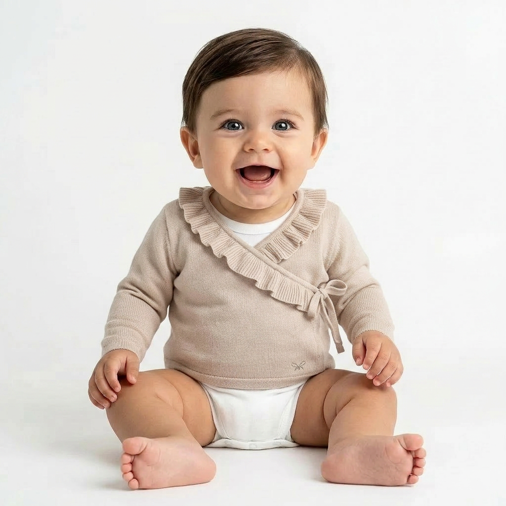 LIVLY - CARDIGAN - BEIGE - 6 MOIS