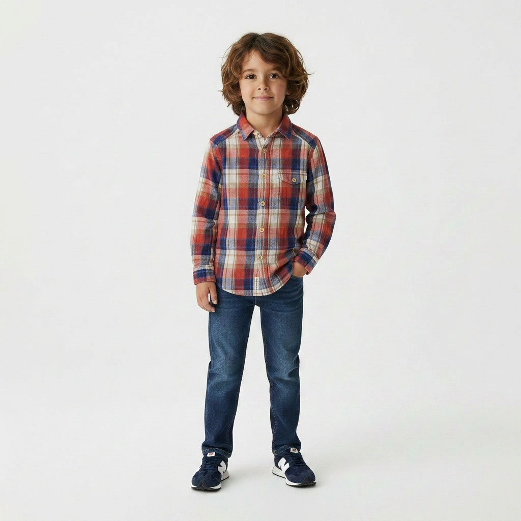 BELLEROSE - CHEMISE - ROUGE - 6 ANS