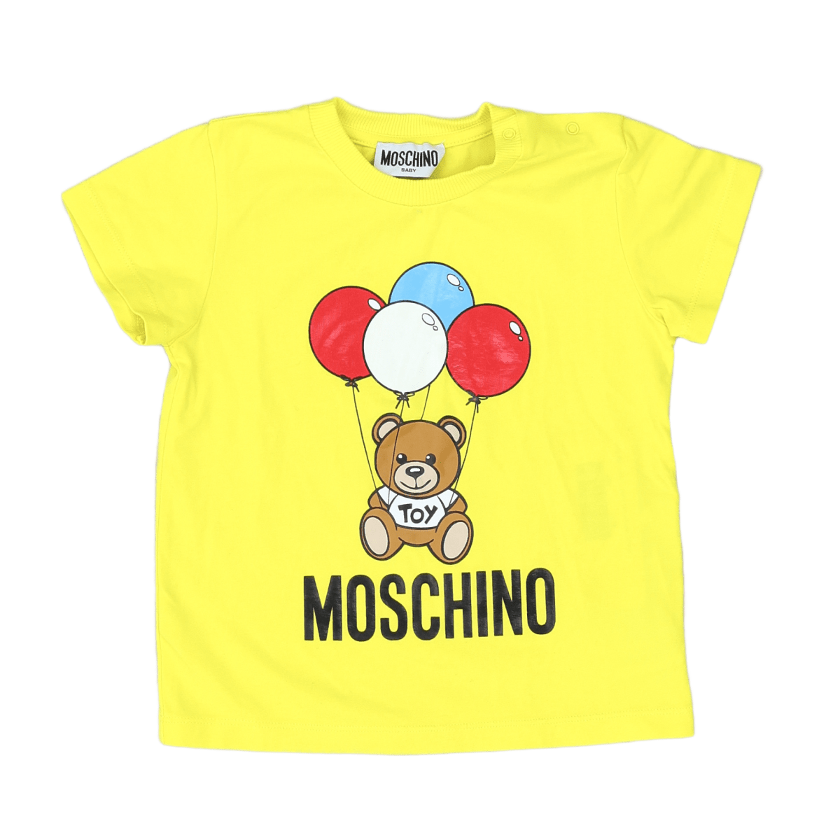 MOSCHINO - T-SHIRT - YELLOW, MULTICOLOR - 24 MONTHS