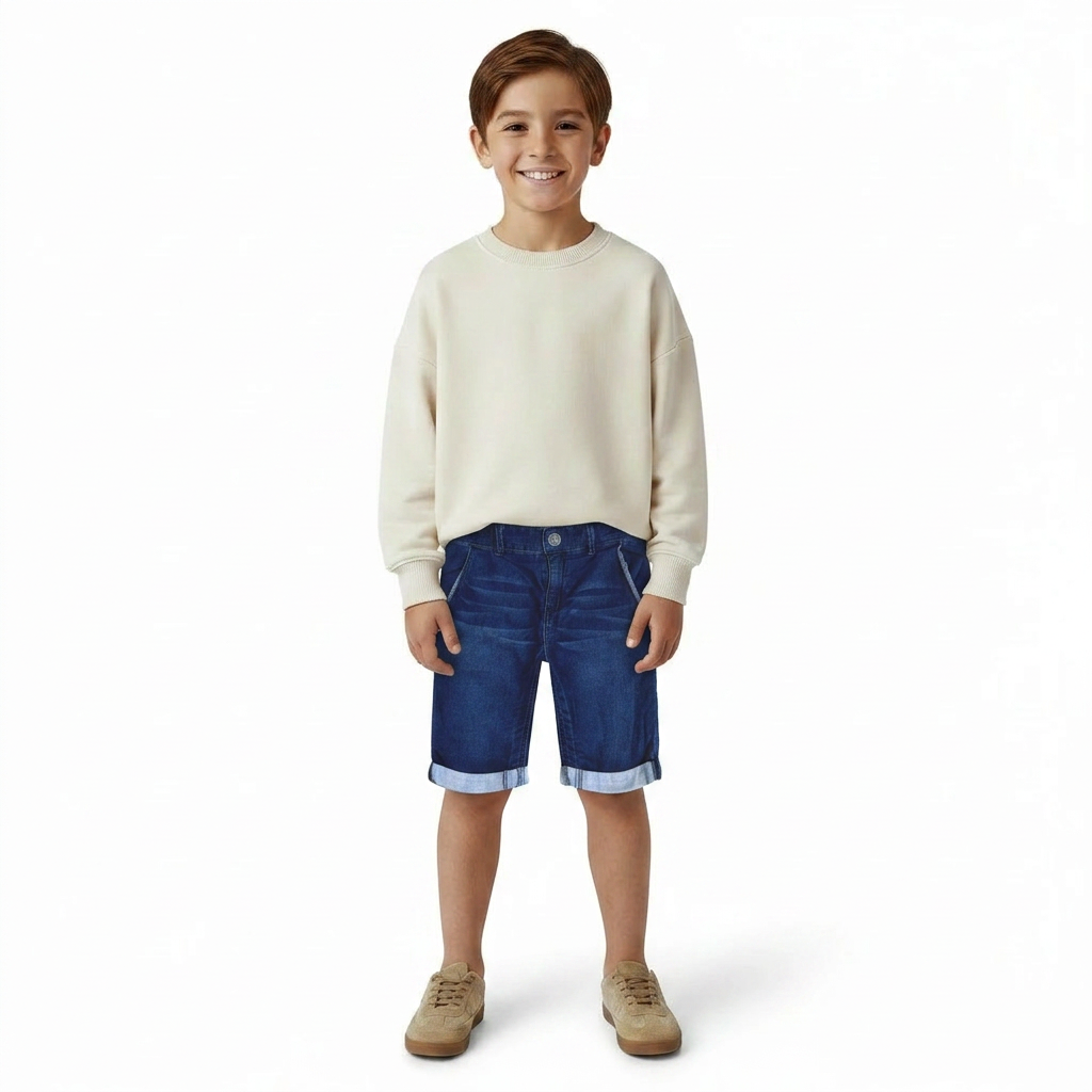 IKKS - BERMUDA - BLEU - 12 ANS
