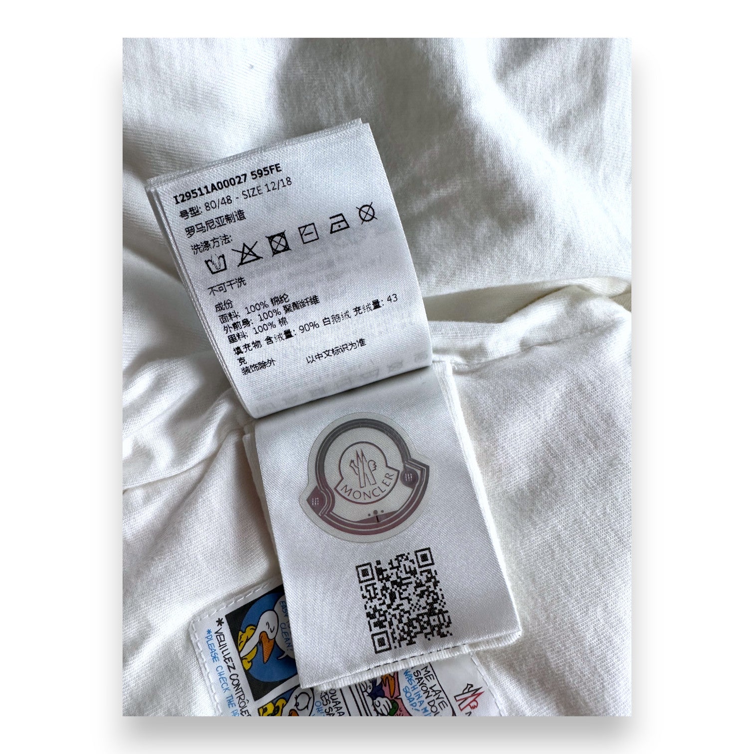 MONCLER - DOWN JACKET - PINK - 12 MONTHS