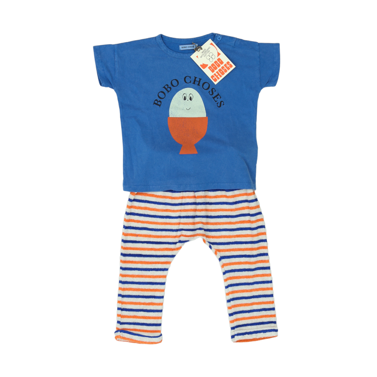 BOBO CHOSES - PYJAMA - BLEU, ORANGE - 24 MOIS
