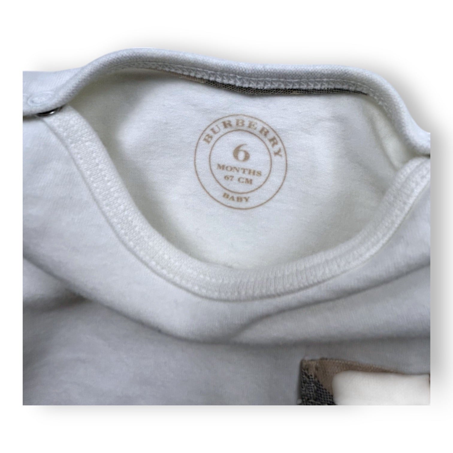 BURBERRY - T-SHIRT - WHITE - 6 MONTHS