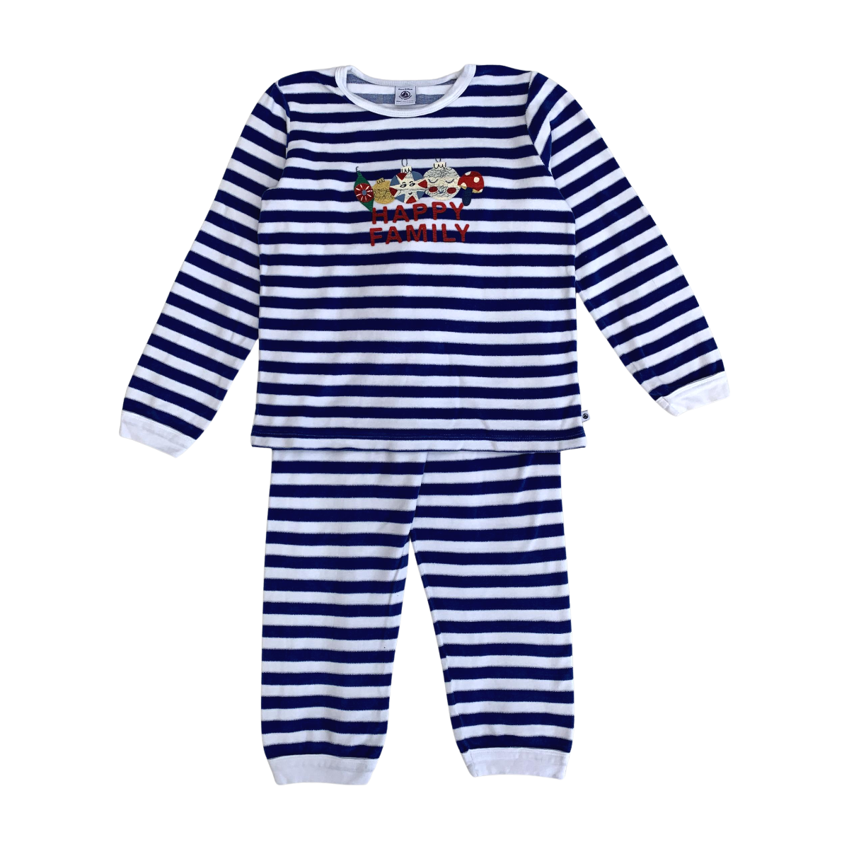 PETIT BATEAU - PYJAMA - BLANC, BLEU - 8 ANS