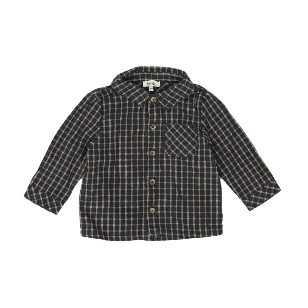 NATALYS - CHEMISE - GRIS - 6 MOIS