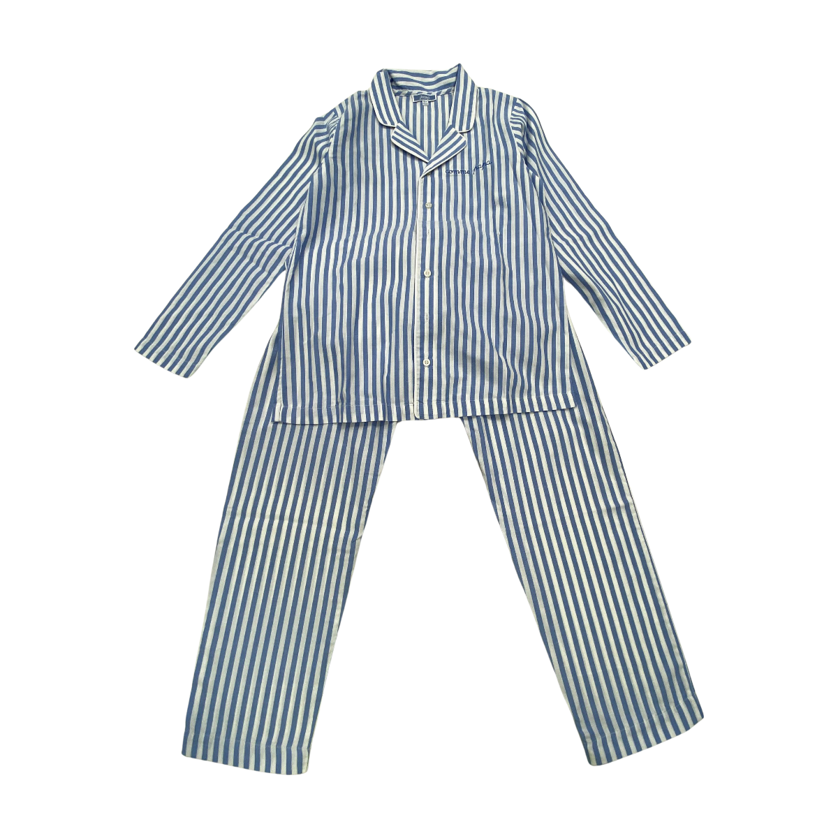 JACADI - PYJAMA - BLANC, BLEU - 10 ANS